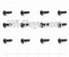 HaiBoXing 12885P Parts-73 S166 Round Head Self Tapping Screws(12pcs)-2.3X16mm,HBX 12885P Car Parts,HaiBoXing 12885P RC Truck Spare parts Accessories,1:12 4WD High Speed Buggy Parts