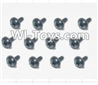 HaiBoXing 12885P Parts-74 S167 Flange Head Self Tapping Screws(12pcs)-2.3X8mm,HBX 12885P Car Parts,HaiBoXing 12885P RC Truck Spare parts Accessories,1:12 4WD High Speed Buggy Parts