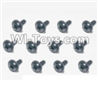 HaiBoXing 12885P Parts-74 S168 Flange Head Self Tapping Screws(12pcs)-2.6X5mm,HBX 12885P Car Parts,HaiBoXing 12885P RC Truck Spare parts Accessories,1:12 4WD High Speed Buggy Parts
