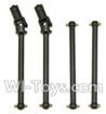 HaiBoXing 12891 Parts-05-02 Front Drive shaft,Front dog bone(2pcs) & Rear drive shaft(2pcs),HBX 12891 Car Parts,HaiBoXing 12891 RC Truck Spare parts Accessories,1:12 4WD High Speed Buggy Parts