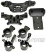 HaiBoXing 12891 Parts-06-01 12605R Front And Rear shockproof board,Shock Absorbers board & Rear wheel seat(2pcs) & Steering Cup(2pcs),HBX 12891 Car Parts,HaiBoXing 12891 RC Truck Spare parts Accessories,1:12 4WD High Speed Buggy Parts