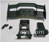 HaiBoXing 12891 Parts-07 12606 Tail wing & Tail wing frame & Column for the Car canopy(For Off-road vehicles),HBX 12891 Car Parts,HaiBoXing 12891 RC Truck Spare parts Accessories,1:12 4WD High Speed Buggy Parts
