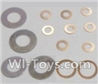 HaiBoXing 12891 Parts-20 12617 Washers-4PCS(φ6.3X12.5X0.2mm) & Washers-8PCS(φ2.7X5.5X0.3mm) & Washers-2PCS(φ8.2X10.5X0.3mm),HBX 12891 Car Parts,HaiBoXing 12891 RC Truck Spare parts Accessories,1:12 4WD High Speed Buggy Parts