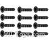 HaiBoXing 12891 Parts-36 S011 Countersunk Self Tapping Screw 2X15mm(12PCS),HBX 12891 Car Parts,HaiBoXing 12891 RC Truck Spare parts Accessories,1:12 4WD High Speed Buggy Parts