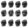 HaiBoXing 12891 Parts-37 S016 Set Screw-3X3mm(12PCS),HBX 12891 Car Parts,HaiBoXing 12891 RC Truck Spare parts Accessories,1:12 4WD High Speed Buggy Parts