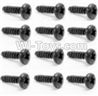 HaiBoXing 12891 Parts-38 S018 Round Head Self Tapping Screw-2.6x8mm(12PCS),HBX 12891 Car Parts,HaiBoXing 12891 RC Truck Spare parts Accessories,1:12 4WD High Speed Buggy Parts