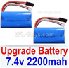 HBX 12895 TRANSIT Upgrade Lipo Batteries Packs. 7.4V 22000MAH Lipo Battery. 12225