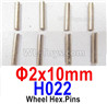 HBX 12895 Wheel Pin for the Wheels. Φ2X10mm. H022