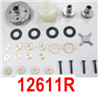 HBX 12895 Differential Gears kit, Diff. Gears + Diff. Case. 12611R