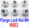 HBX 12895  M4 Flange Lock Nuts. Total 6pcs. H003