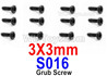 HBX 12895 Round Head Screws. 2.6x8mm, Round Head Self Tapping Screws. S018