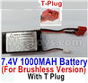 HBX 16889 7.4V 1000mAH 25C LIPO Battery-T Plug,Only for the Brushless version-M16150 HBX 16889 7.4V 1000mAH 25C LIPO Battery-T Plug,Only for the Brushless version-M16150