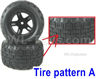 HBX 16889 Wheel Complete-Tire pattern A-M16038 HBX 16889 Wheel Complete-Tire pattern A-M16038
