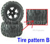 HBX 16889 Wheel Complete-Tire pattern B-M16055 HBX 16889 Wheel Complete-Tire pattern B-M16055