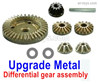 HBX 16890 DESTROYER M16103 Parts Upgrade Metal Differential Gears+Diff. Pinions+Drive Gear.