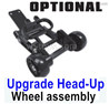 HBX 16890 DESTROYER M16108 Parts Upgrade Head-Up Wheel assembly,Wheelie Bar Assembly.