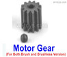 HBX 16890 DESTROYER Motor Gear (14T)+ Ser Screw.M16035,Be suit for Brush and Brushless version.