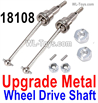 HaiBoXing HBX 18858 Upgrade Metal Wheel Drive Shaft unit Parts with Hex Adapter,Pins,Nut.Total 2 Set.18108.Metal CVD Accessories HaiBoXing HBX 18858 Upgrade Metal Wheel Drive Shaft unit Parts with Hex Adapter,Pins,Nut.Total 2 Set.18108.Metal CVD Accessories