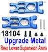 HaiBoXing HBX 18858 Upgrade Parts 18104 Metal Rear Lower Supension Arms,Metal Rear Lower Swing Arms. HaiBoXing HBX 18858 Upgrade Parts 18104 Metal Rear Lower Supension Arms,Metal Rear Lower Swing Arms.
