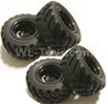 HaiBoXing HBX 18858 Parts-Whole wheel unit(Include Wheel hub and Tire lether)-4 set Parts,HaiBoXing 18858 RC Car Spare Parts 1/18