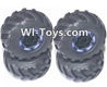HaiBoXing 2098B Spare Parts-17-01 24968 Official Left and Right wheel assembly(4 set),,HBX 2198B Car Parts,HaiBoXing 1:24 2198B RC Truck Spare parts Accessories,HBX 1/24 2198B 4WD High Speed Buggy Parts