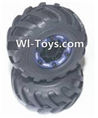 HaiBoXing 2098B Spare Parts-17-02 24968 Official Left and Right wheel assembly(2 set),,HBX 2198B Car Parts,HaiBoXing 1:24 2198B RC Truck Spare parts Accessories,HBX 1/24 2198B 4WD High Speed Buggy Parts