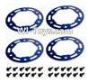 HaiBoXing 2098B Spare Parts-18 24967 Aluminum Wheel Hub Frames(4pcs) & Mount Screws(24pcs)-1.5x4mm,,HBX 2198B Car Parts,HaiBoXing 1:24 2198B RC Truck Spare parts Accessories,HBX 1/24 2198B 4WD High Speed Buggy Parts