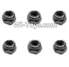 HaiBoXing 2098B Spare Parts-42 H017 Lock Nut-M2.5(6pcs),,HBX 2198B Car Parts,HaiBoXing 1:24 2198B RC Truck Spare parts Accessories,HBX 1/24 2198B 4WD High Speed Buggy Parts