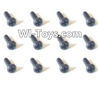 HaiBoXing 2098B Spare Parts-52 24758 Pan Head Screws(12PCS)-1.5x6mm,,HBX 2198B Car Parts,HaiBoXing 1:24 2198B RC Truck Spare parts Accessories,HBX 1/24 2198B 4WD High Speed Buggy Parts