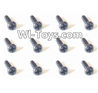 HaiBoXing 2098B Spare Parts-57 24772 Pan Head Self Tapping Screw(12PCS)-2.3x6mm,,HBX 2198B Car Parts,HaiBoXing 1:24 2198B RC Truck Spare parts Accessories,HBX 1/24 2198B 4WD High Speed Buggy Parts