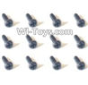 HaiBoXing 2098B Spare Parts-59 24774 Countersunk head Screws(12PCS)-2x6mm,,HBX 2198B Car Parts,HaiBoXing 1:24 2198B RC Truck Spare parts Accessories,HBX 1/24 2198B 4WD High Speed Buggy Parts
