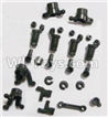 HaiBoXing 2118 Parts-03 25002R anti-Shocks Assembly & Steering Cups & Rear Shaft sleeve,HBX 2118 Car Parts,HaiBoXing 1:24 2118 RC Truck Spare parts Accessories,1/24 4WD High Speed Buggy Parts