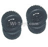 HaiBoXing 2128 Parts-32 24028R Whole wheel unit(4pcs)-(Inlucde the Wheel Hub,Tire lether),HBX 2118 Car Parts,HaiBoXing 1:24 2128 RC Truck Spare parts Accessories,HBX 1/24 2128 4WD High Speed Buggy Parts