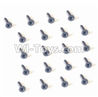 HaiBoXing 2128 Parts-40 25055 Countersunk Head Screw-2X5mm(20PCS),HBX 2118 Car Parts,HaiBoXing 1:24 2128 RC Truck Spare parts Accessories,HBX 1/24 2128 4WD High Speed Buggy Parts