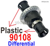 HBX 901A FIREBOLT Differential assembly.90108.The differential gear is Metal and the differential cup is plastic