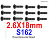 HBX 901A FIREBOLT S162 Countersunk Self Tapping ScrewS.2.6X18mm