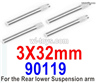 HBX 905A TWISTER 90119 Hinge Pins for the Rear Lower Suspension arm.Total 4pcs