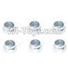 HBX HaiBoXing T6 Spare Parts-H003A Lock Nut M4(6pcs),HBX T6 Car Parts,HaiBoXing T6 RC Truck Spare parts Accessories,1:6 Proportional Brushless RC Desert Buggy RC Racing Car Parts