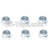 HBX HaiBoXing T6 Spare Parts-H017 Lock Nut M2.5(6pcs),HBX T6 Car Parts,HaiBoXing T6 RC Truck Spare parts Accessories,1:6 Proportional Brushless RC Desert Buggy RC Racing Car Parts