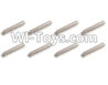 HBX HaiBoXing T6 Spare Parts-TS029 Wheel Hex. Pins(φ2.5x16.8)-8pcs,HBX T6 Car Parts,HaiBoXing T6 RC Truck Spare parts Accessories,1:6 Proportional Brushless RC Desert Buggy RC Racing Car Parts