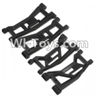 HBX HaiBoXing T6 Spare Parts-TS036 Front and Rear Suspension Lower Arms,Swing arm(Total 4pcs),HBX T6 Car Parts,HaiBoXing T6 RC Truck Spare parts Accessories,1:6 Proportional Brushless RC Desert Buggy RC Racing Car Parts