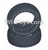 HBX HaiBoXing T6 Spare Parts-TS056-02 Front Tire(Sponge Inserted),Front tire lether-(2pcs),HBX T6 Car Parts,HaiBoXing T6 RC Truck Spare parts Accessories,1:6 Proportional Brushless RC Desert Buggy RC Racing Car Parts
