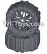 HBX HaiBoXing T6 Spare Parts-TS061-01 Front or Rear Concept Sand Wheels Complete(2 set),HBX T6 Car Parts,HaiBoXing T6 RC Truck Spare parts Accessories,1:6 Proportional Brushless RC Desert Buggy RC Racing Car Parts