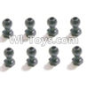 HBX HaiBoXing T6 Spare Parts-TS062 Ball Stud.-φ6.8(8pcs),HBX T6 Car Parts,HaiBoXing T6 RC Truck Spare parts Accessories,1:6 Proportional Brushless RC Desert Buggy RC Racing Car Parts