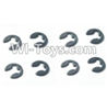 HBX HaiBoXing T6 Spare Parts-TS065 E-Clip-5mm(8pcs),HBX T6 Car Parts,HaiBoXing T6 RC Truck Spare parts Accessories,1:6 Proportional Brushless RC Desert Buggy RC Racing Car Parts