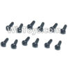 HBX HaiBoXing T6 Spare Parts-TS208 Hex. Recessed Pan Head Screws(TMH04x12mm)-12pcs,HBX T6 Car Parts,HaiBoXing T6 RC Truck Spare parts Accessories,1:6 Proportional Brushless RC Desert Buggy RC Racing Car Parts