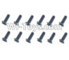 HBX HaiBoXing T6 Spare Parts-TS218 Hex. Recessed Countsunk Screws(FMH03x25mm)-12pcs,HBX T6 Car Parts,HaiBoXing T6 RC Truck Spare parts Accessories,1:6 Proportional Brushless RC Desert Buggy RC Racing Car Parts