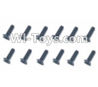 HBX HaiBoXing T6 Spare Parts-TS221 Hex. Recessed Countsunk Self Tapping Screws(FBH04x25mm)-12pcs,HBX T6 Car Parts,HaiBoXing T6 RC Truck Spare parts Accessories,1:6 Proportional Brushless RC Desert Buggy RC Racing Car Parts