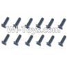 HBX HaiBoXing T6 Spare Parts-TS222 Hex. Recessed Countsunk Screws(FMH04x10mm)-12pcs,HBX T6 Car Parts,HaiBoXing T6 RC Truck Spare parts Accessories,1:6 Proportional Brushless RC Desert Buggy RC Racing Car Parts
