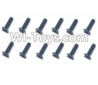 HBX HaiBoXing T6 Spare Parts-TS228 Cross Recessed Countsunk Self Tapping Screws(KB2.6X14mm)-12pcs,HBX T6 Car Parts,HaiBoXing T6 RC Truck Spare parts Accessories,1:6 Proportional Brushless RC Desert Buggy RC Racing Car Parts
